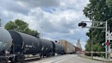 Train blocks traffic near Lower Silver Lake Rd. in north Topeka