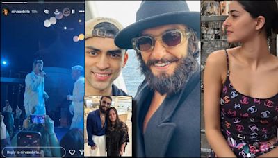 Ranveer Singh poses with guests, Backstreet Boys stir nostalgia at Anant-Radhika's pre-wedding bash in cruise