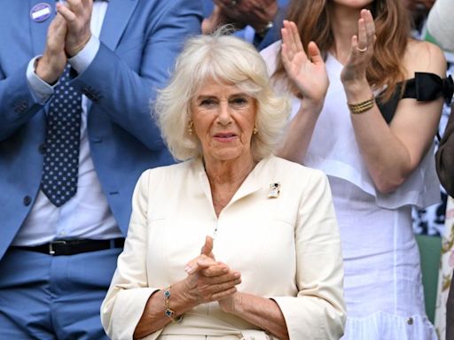 Queen Camilla Arrives At Wimbledon in Her Tennis Whites