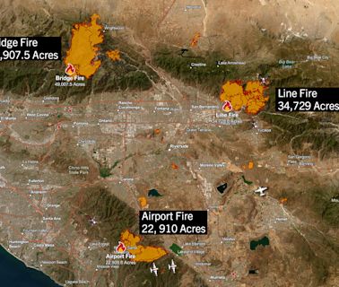 Maps show where large wildfires are burning in California right now