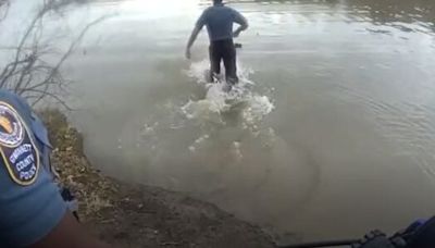 ‘Take my hand:’ Officers rescue man in crisis from truck in Gwinnett lake