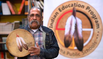 He hand-paints drums for Tacoma’s tribal graduates. ‘They feel pride being Native’