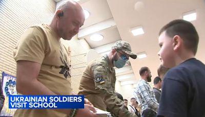 Chicago elementary school welcomes wounded Ukrainian soldiers as part of Memorial Day assembly