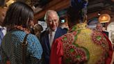 King greeted by lively drum beats during visit to new Africa Centre