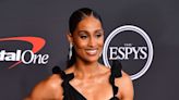 Skylar Diggins-Smith Steps Out in Sleek Red Varsity Jacket and Skirt Ahead of Game Time