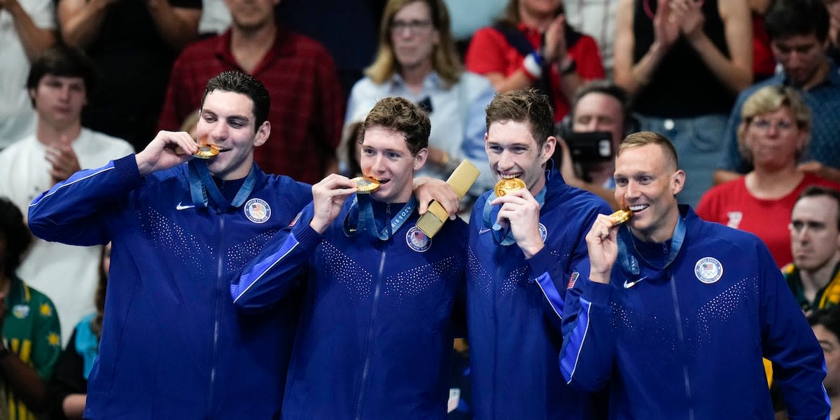 Notre Dame’s Chris Guiliano wins gold with Team USA 4x100 free relay