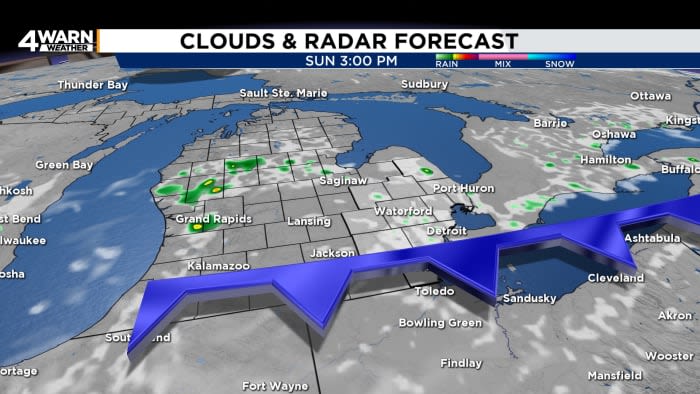 Rain trying to return to Metro Detroit before end of weekend but, it’ll struggle