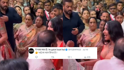 Kim Kardashian Catches Salman Khan's Eye at Ambani Wedding; Fans Have a Field Day, 'Bhai Caught in 4k'