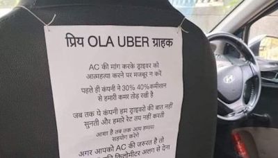 ‘Pay Extra Rs 5 For AC’: Cab Driver’s Note In Car Goes Viral; Check How People Reacted