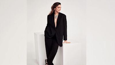 Deepika Padukone Meant Business When She Donned A Chic Black Pantsuit For Cartier Campaign