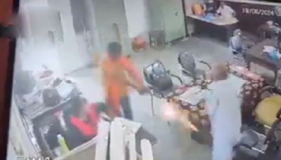 Nalanda School Shooting Video: Man Fires At Headmaster Amid Tight Security For PM Modi’s Visit Nalanda Visit