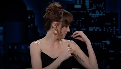 Dakota Johnson Powers Through Wardrobe Malfunction During ‘Jimmy Kimmel Live’ Interview | Video