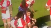 Indignación en el rugby: una incalificable deslealtad y la seria lesión de un jugador de Pueyrredón