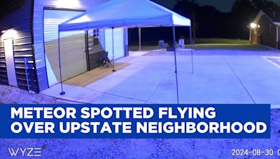 CAUGHT ON CAM: Meteor spotted flying over Upstate neighborhood