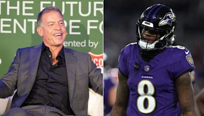 Troy Aikman, Lamar Jackson battling over trademark use of No. 8 | Sporting News