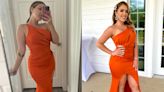 This bridesmaid's $40 Shein dress was the wrong shade of orange, so she dyed it just days before the wedding she was in