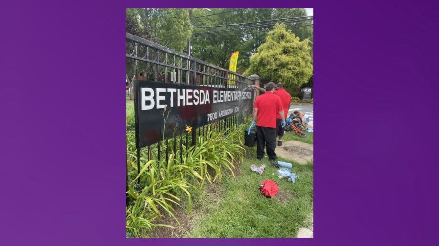 Anti-Semitic vandalism found near Bethesda Elementary School, police say