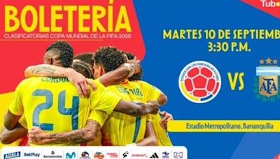 Colombia ya vende entradas para el partido con Argentina