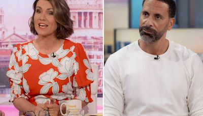 Ex-Man Utd star Rio Ferdinand shocked by Susanna Reid's cheeky dig live on GMB