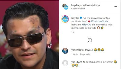 Tunden a Christian Nodal por declaraciones de su mejor recuerdo