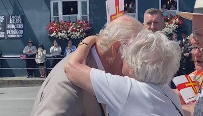 King surprised by kiss from 91-year-old Royal fan | ITV News