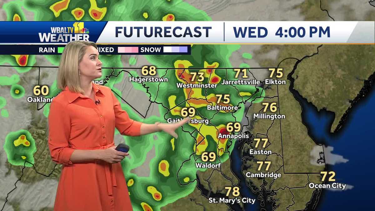 Impact weather with thunderstorms expected Wednesday evening