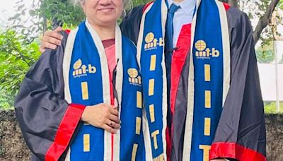 Mother, son receive degrees on the same stage at IIIT-B