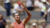 Sabalenka powers into the French Open quarterfinals with 6-2, 6-3 win over Navarro