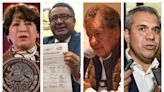 Delfina Gómez, Higinio Martínez, Horacio Duarte y Fernando Vilchis, finalistas de Morena para Edomex