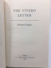 The Vivero Letter by Desmond Bagley: Used - fine Hardcover (1968) First ...