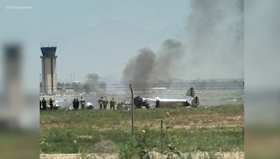 Vintage plane crashes after takeoff from Chino Airport; 2 dead