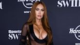 Megan Fox Rocks Plunging Sheer Gown and Fiery Ginger Hair for 'Sports Illustrated Swimsuit' Party in N.Y.C.