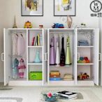 銷】免運 現代陽臺儲物櫃臥室衣櫥簡易木質小衣櫃單雙門自由組合兒童矮衣櫃