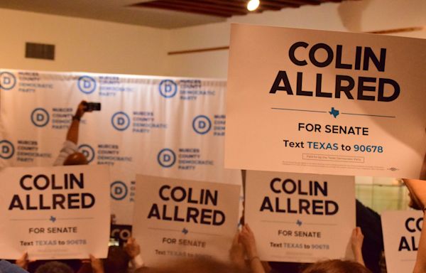 Democrat Colin Allred brings campaign for U.S. Senate to Corpus Christi