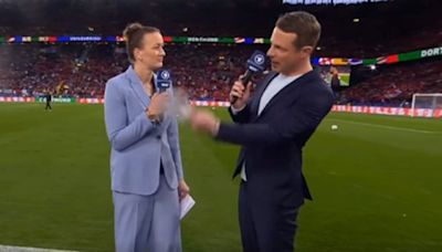 Watch as TV broadcast is interrupted by footie legend's apology at Euro 2024