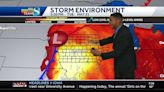 Storm chances today and tonight, with significant severe weather possible by Tuesday