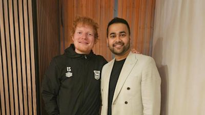 Ed Sheeran shows true colours with surprise act, sinks vindaloo at fave eatery