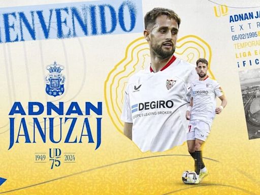 El belga Adnan Januzaj, cedido por el Sevilla a Las Palmas