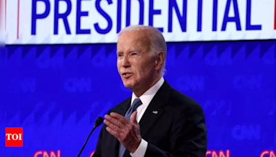 Biden slams Trump's 'criminal conviction' in scathing attack during US Presidential debate - Times of India