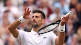 Why is Novak Djokovic celebrating by playing the violin at Wimbledon?