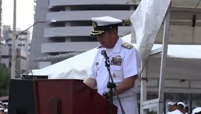 Llega a Cartagena el buque científico ARC Simón Bolívar desde la Antártida