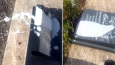 Muslim gravestones desecrated with white paint as police investigate hate crime