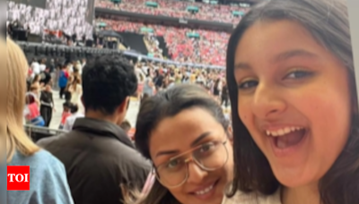 Mother-daughter duo Namrata Shirodkar and Sitara make memories at Taylor Swift concert in London | - Times of India