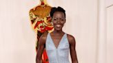 Lupita Nyong’o Is Dreamy in a Powder-Blue Gown Covered in Crystals at the 2024 Oscars