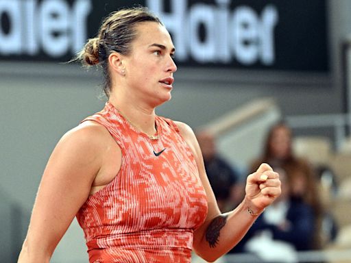 Sabalenka avanza a tercera ronda de Roland Garros por sexto año