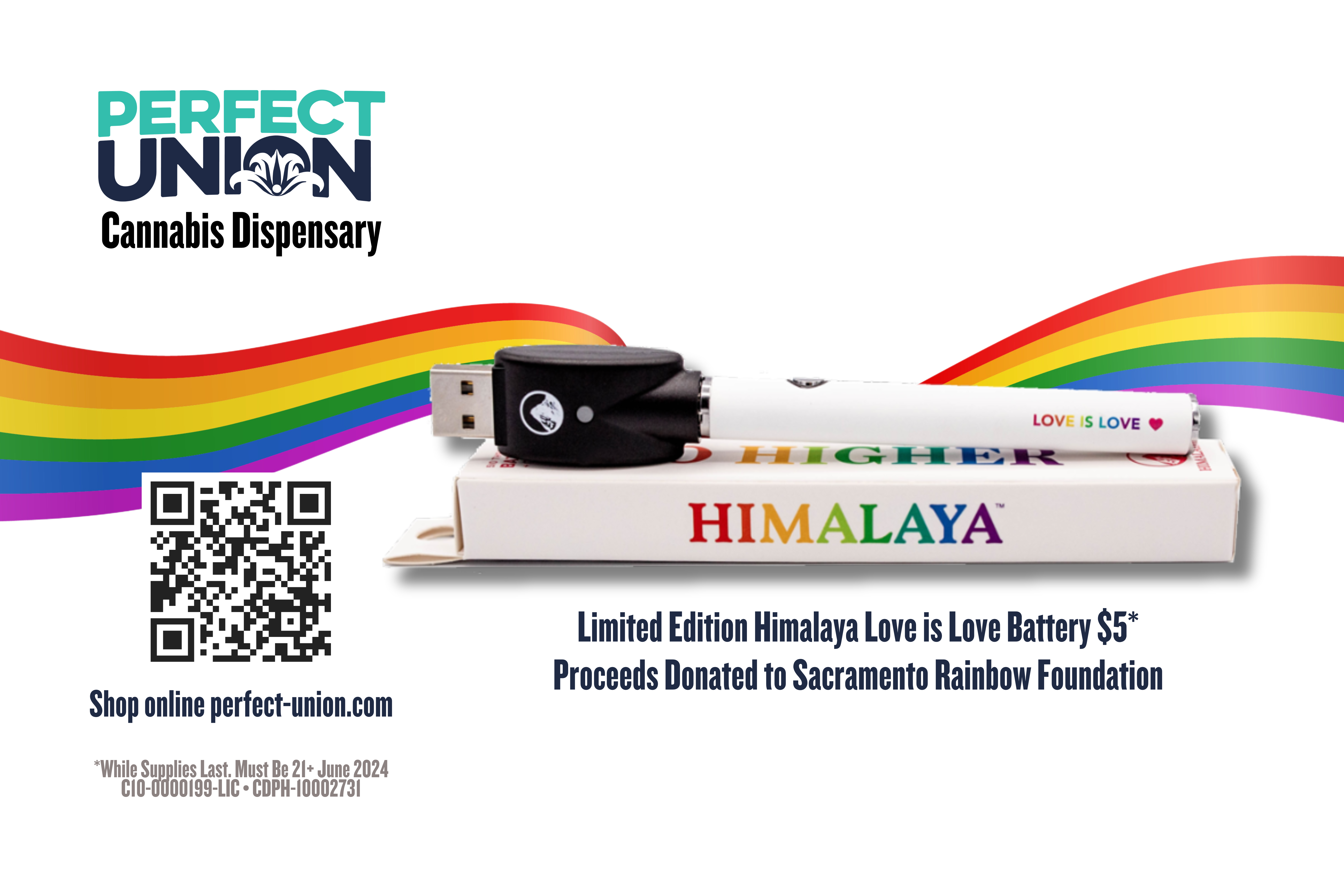 Award-winning Cannabis Company MWG Holdings Partners with HIMALAYA to Release Limited Edition 'Love is Love' Pride Vape Battery