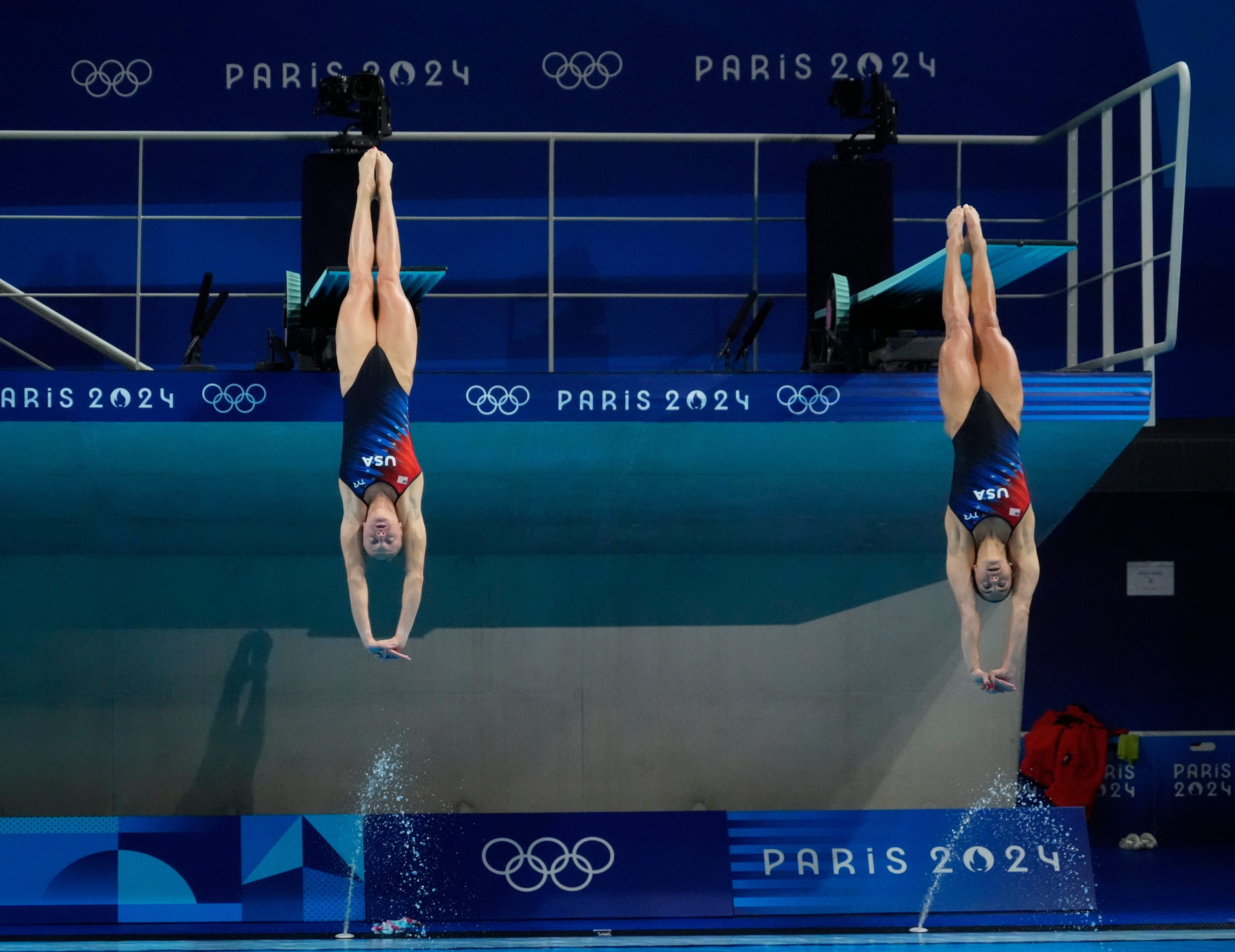 USA Diving's Sarah Bacon and Kassidy Cook win Olympic silver in Paris