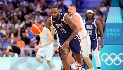 What channel is Team USA basketball vs Serbia today in semifinals of 2024 Paris Olympics?