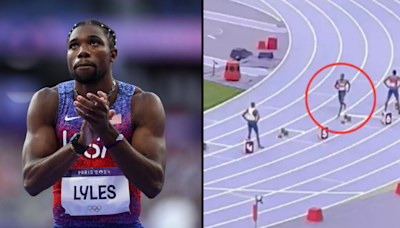 Olympics fans spot what Noah Lyles did seconds before 200m final as rival Letsile Tebogo speaks out