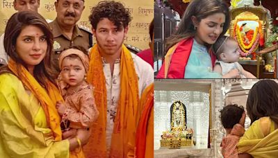 Priyanka Chopra-Nick Jonas: Times when the celebrity couple visited temples with their daughter Malti Marie